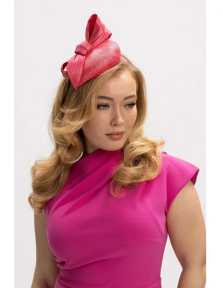 Rosie Fascinator in Hot Pink image 6