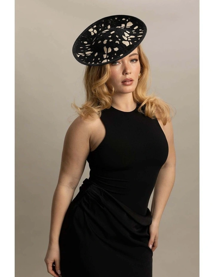 Tiana Fascinator in Black image 1