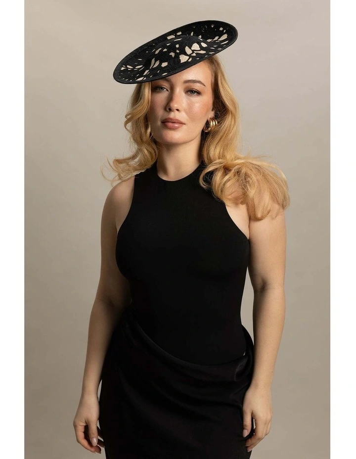 Tiana Fascinator in Black image 3