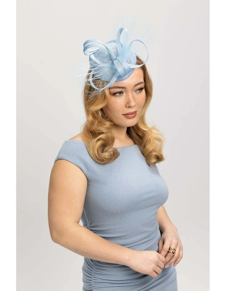 Fallon Fascinator in Blue image 3