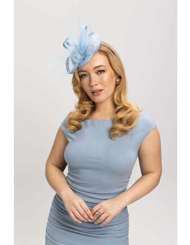 Fallon Fascinator in Blue image 5