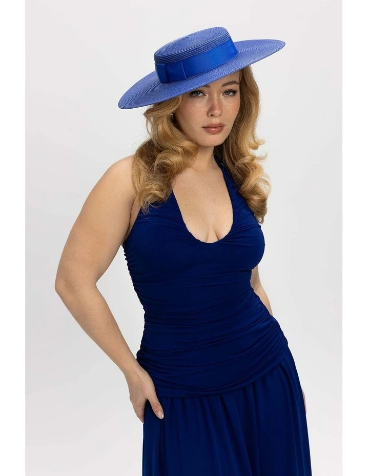 Macy Racewear Boater in Deep Blue image 1