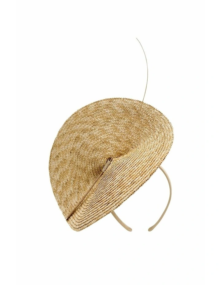 Frita Fascinator in Natural Beige image 3