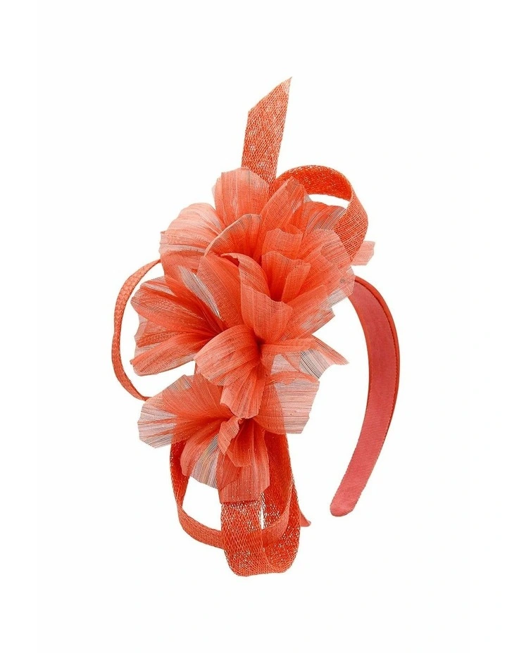 Wrenn Fascinator in Orange image 2