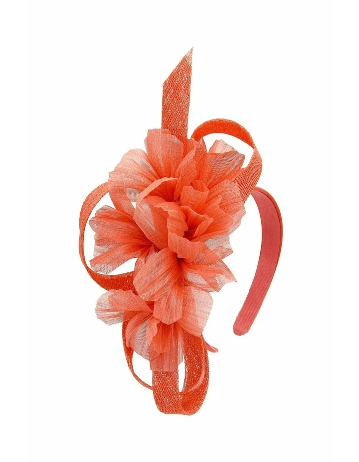 Wrenn Fascinator in Orange image 5