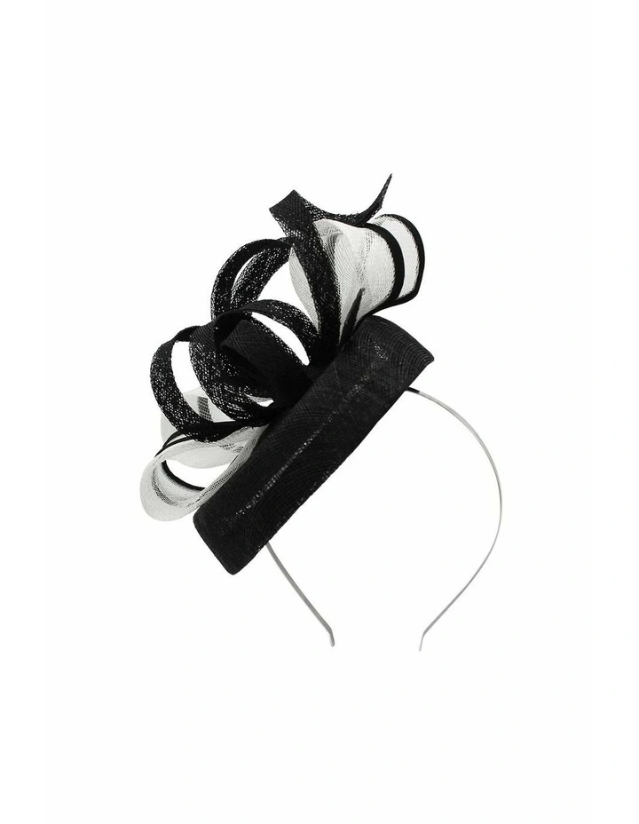 Nella Fascinator in Black & White image 5