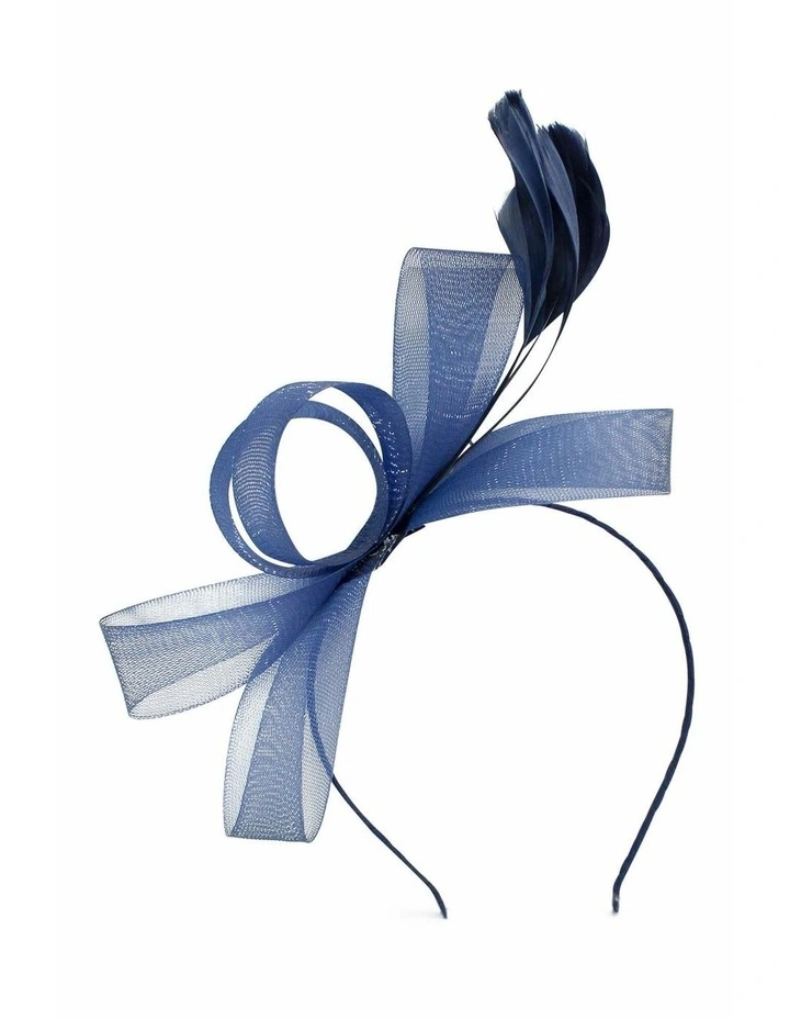 Nyla Fascinator in Navy Blue image 4