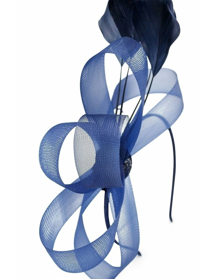 Nyla Fascinator in Navy Blue image 5