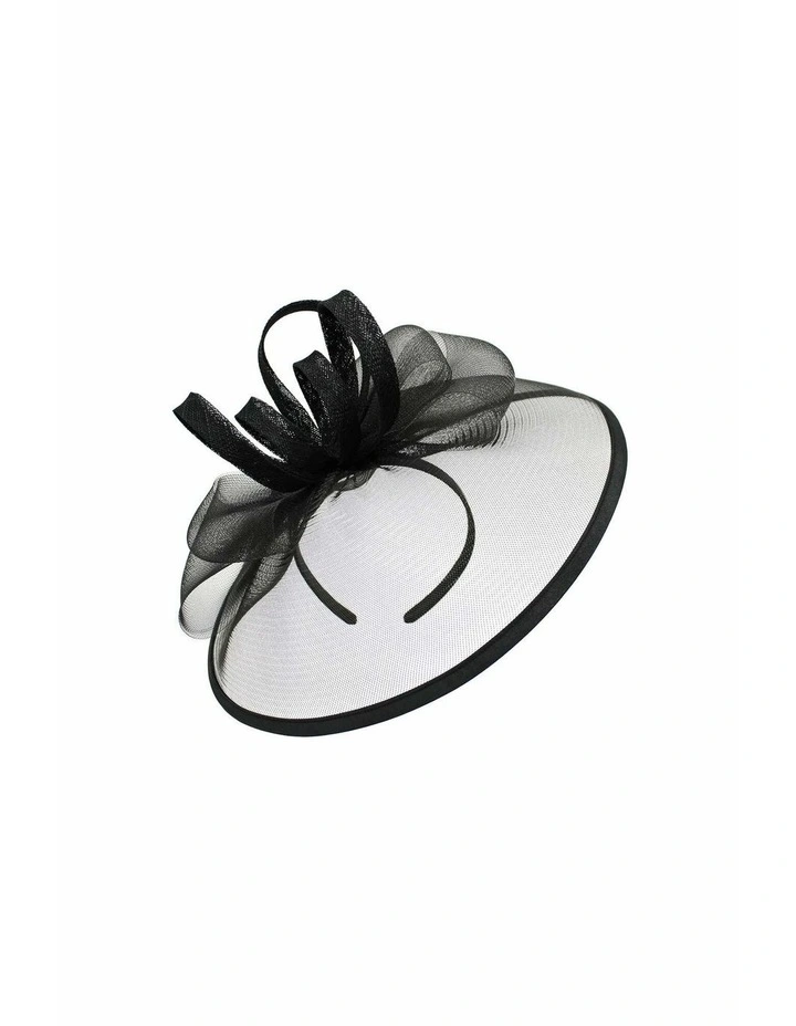 Tessa Fascinator in Black image 4