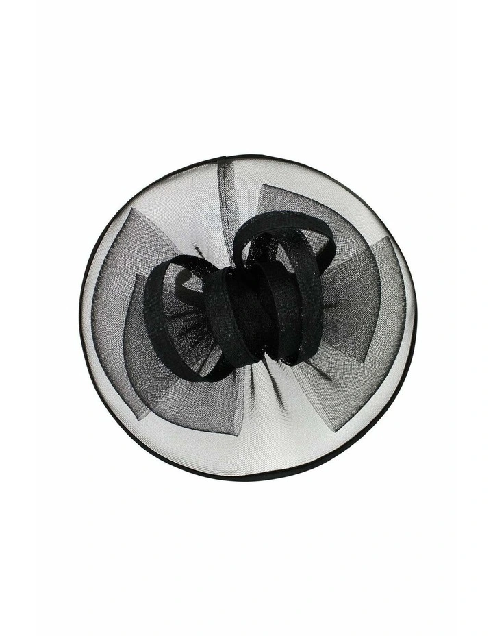 Tessa Fascinator in Black image 6