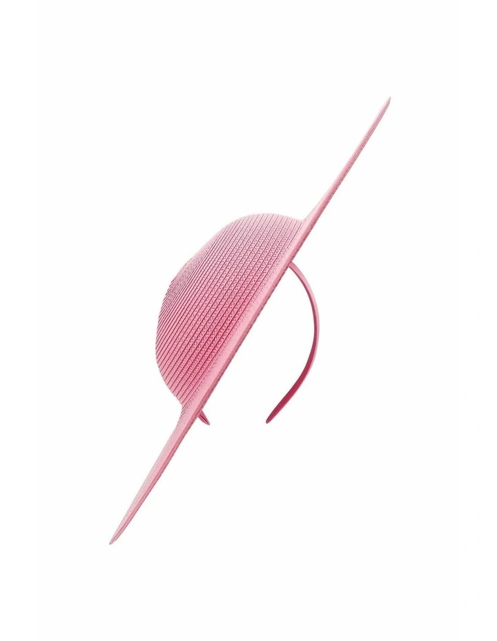 Mona Racewear Plate Hat in Bright Pink image 2