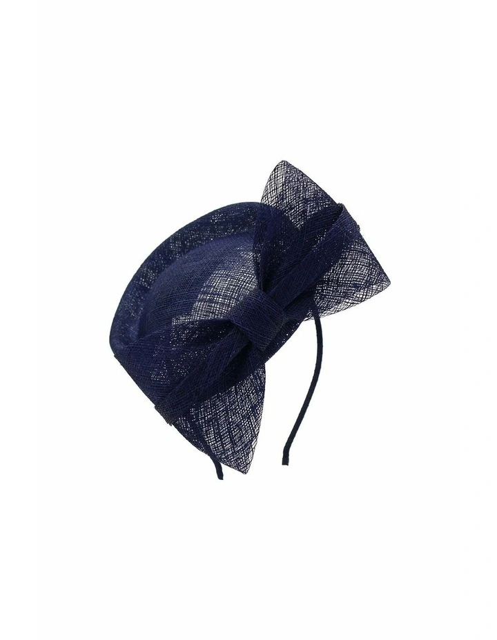 Juliet Fascinator in Navy Blue image 3