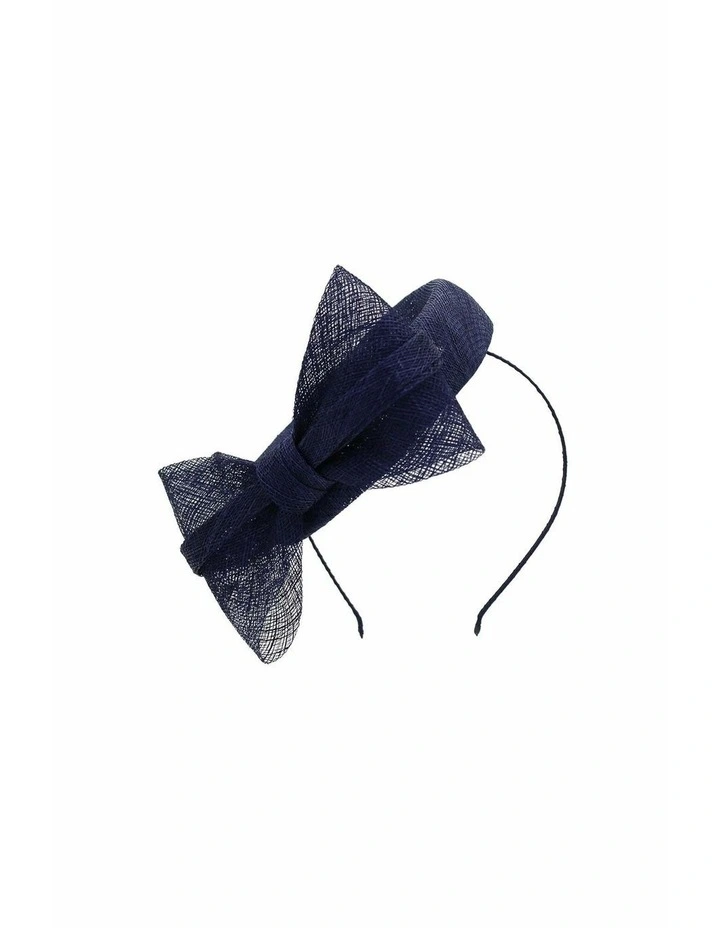 Juliet Fascinator in Navy Blue image 4