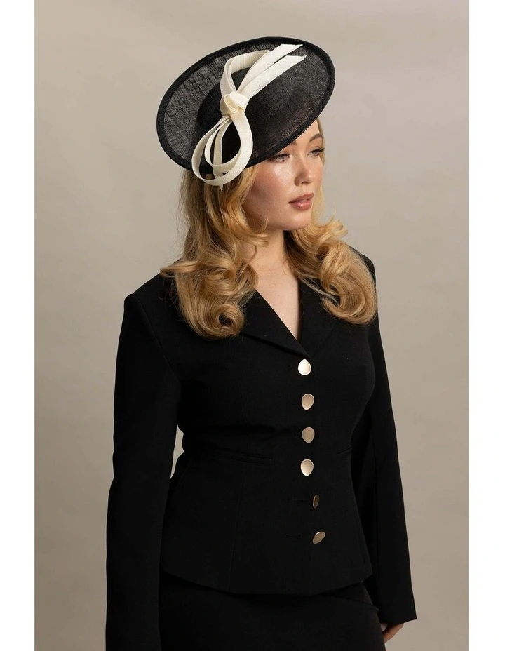 Bonnie Fascinator in Black image 1