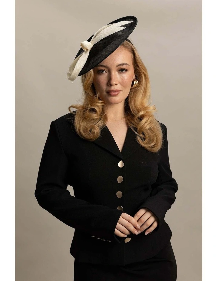 Bonnie Fascinator in Black image 3
