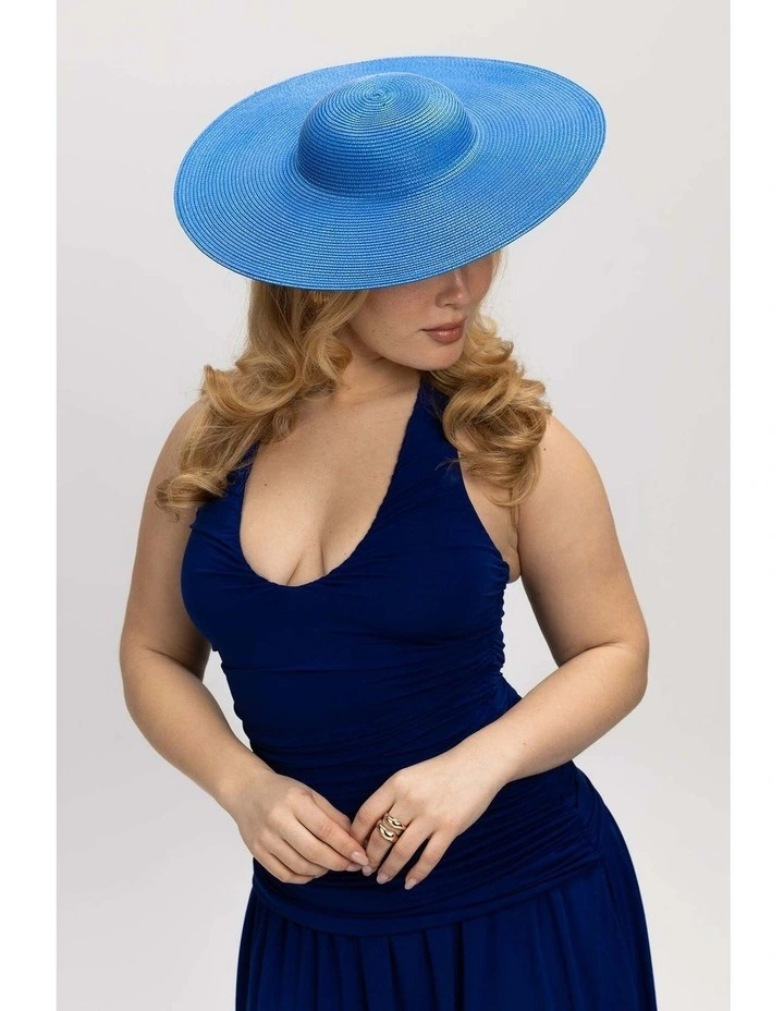 Mona Racewear Plate Hat in Cobalt Blue image 2