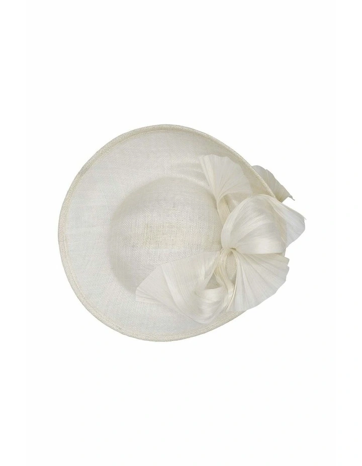 Yumi Fascinator in Ivory White image 6
