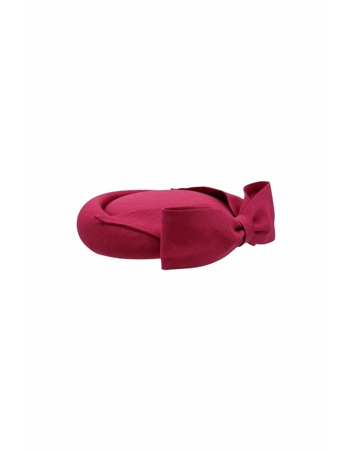 Samara Pillbox Hat in Hot Pink image 7