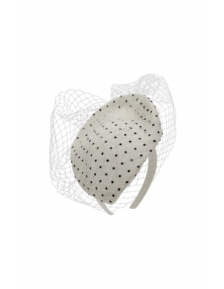 Willow Fascinator in Ivory White image 3