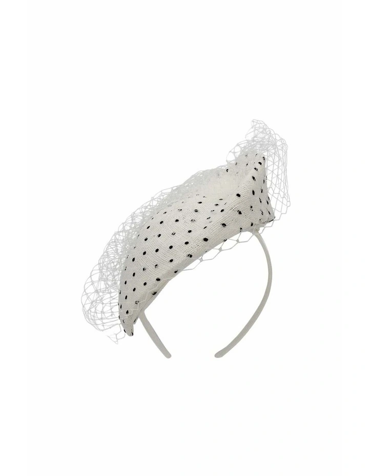 Willow Fascinator in Ivory White image 4