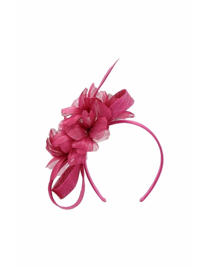 Wrenn Fascinator in Hot Pink image 3