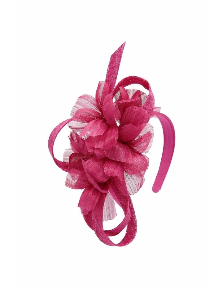 Wrenn Fascinator in Hot Pink image 5