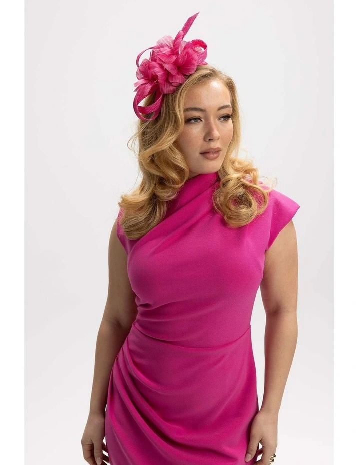 Wrenn Fascinator in Hot Pink image 6