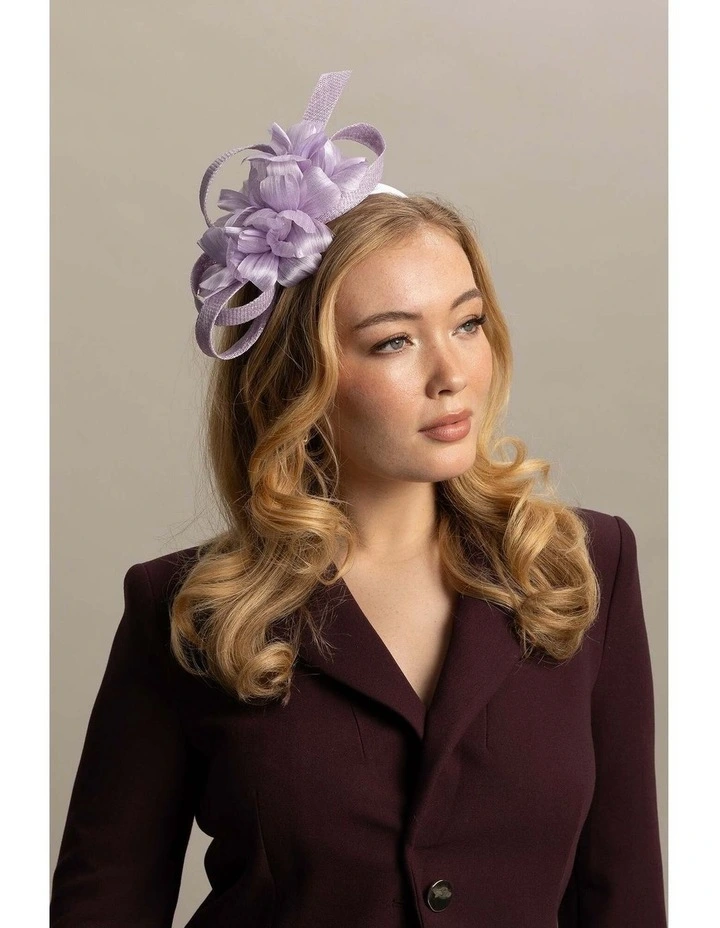 Wrenn Fascinator in Lilac Purple image 5