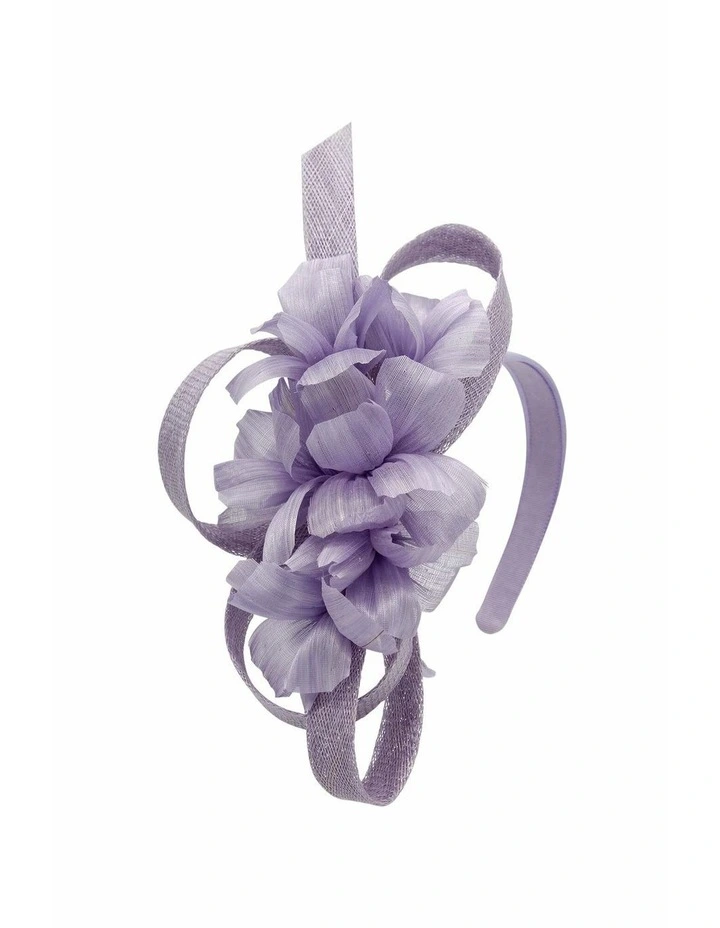 Wrenn Fascinator in Lilac Purple image 6
