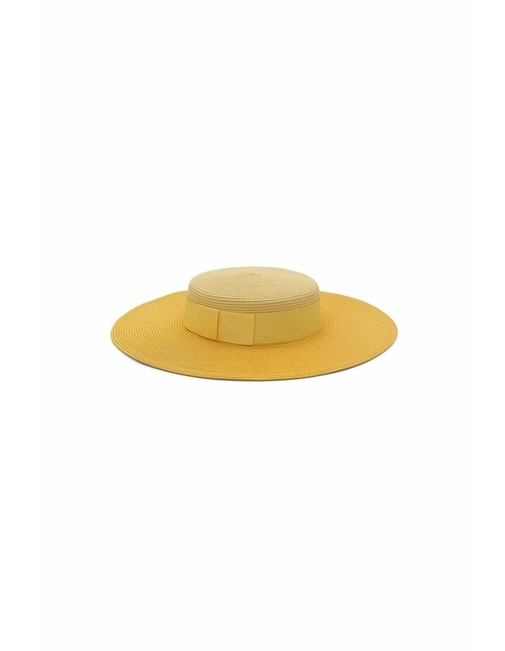 Domino Racewear Boater in Yellow image 2