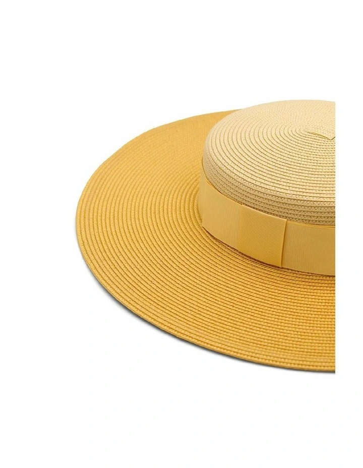 Domino Racewear Boater in Yellow image 5
