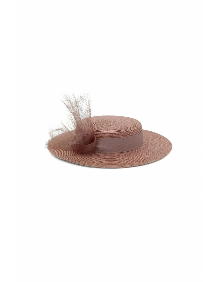 Nala Racewear Boater in Blush Pink image 5