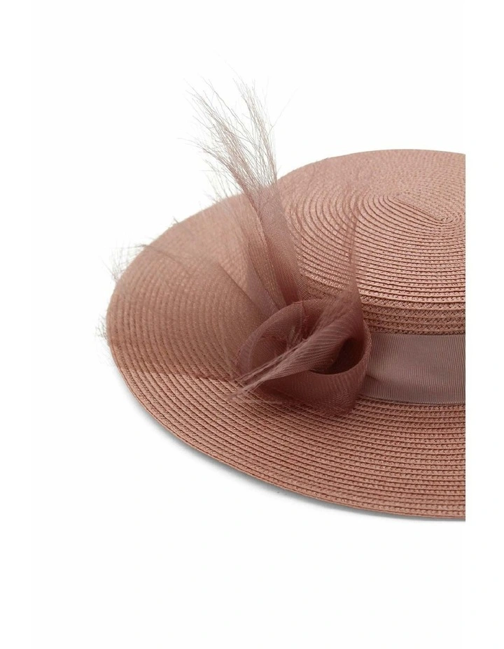 Nala Racewear Boater in Blush Pink image 6