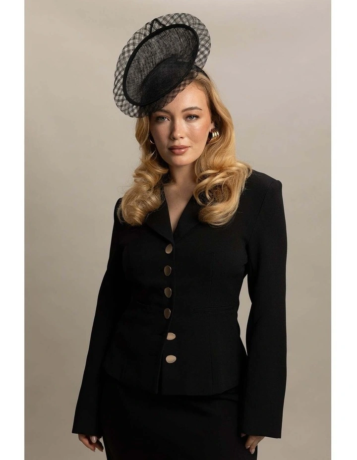 Kate Fascinator in Black image 3