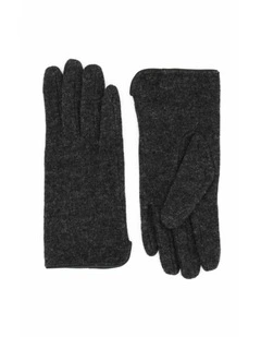 Valentina Wool Blend Gloves in Grey