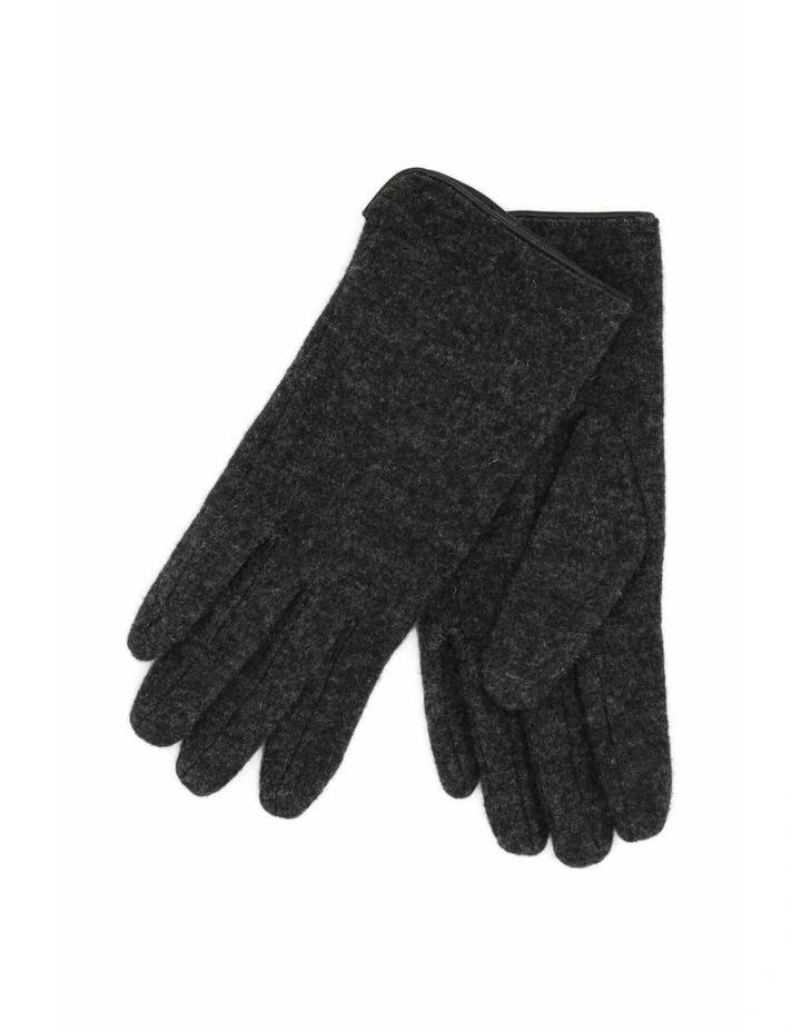 Valentina Wool Blend Gloves in Grey image 4