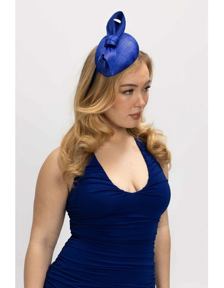 Rosie Fascinator in Cobalt Blue image 1