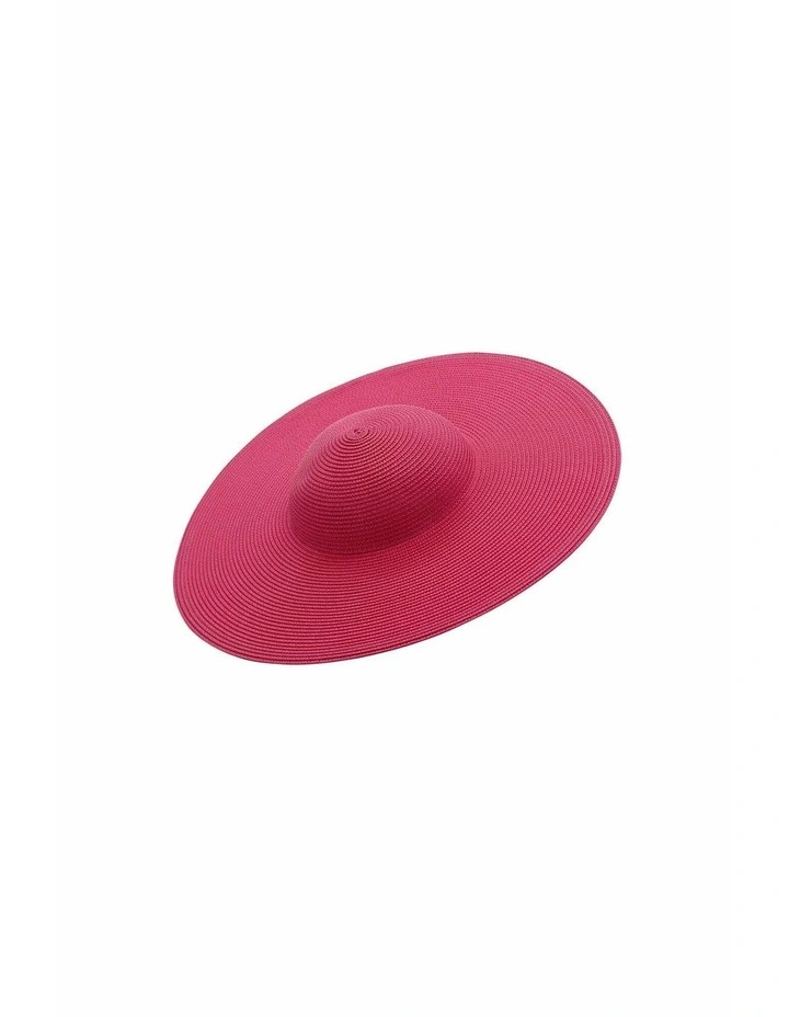 Mona Racewear Plate Hat in Magenta Pink image 4
