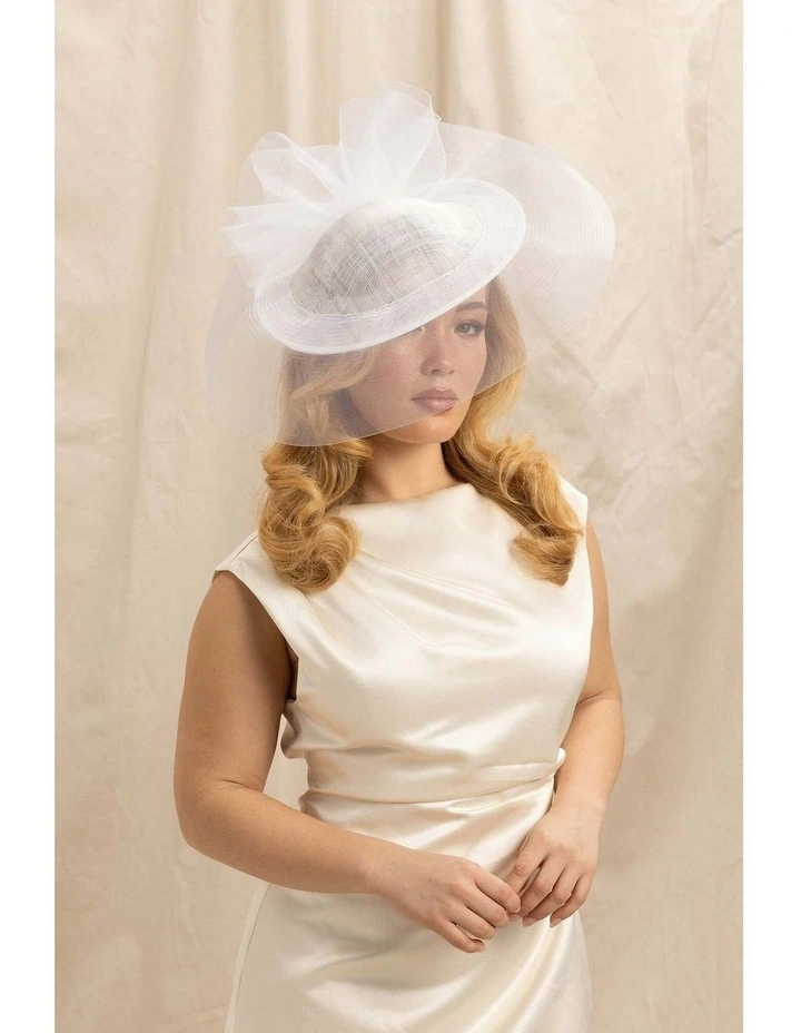 Julia Fascinator in White image 1