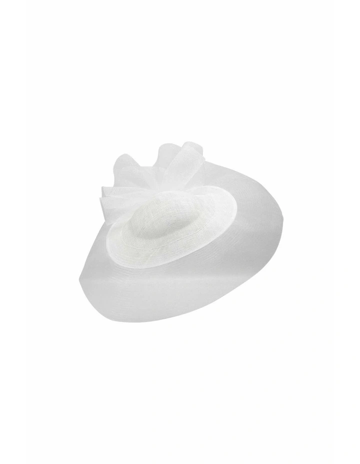 Julia Fascinator in White image 4