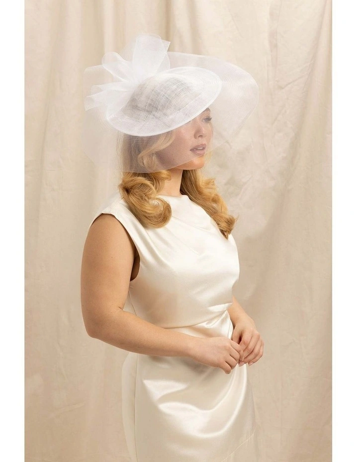 Julia Fascinator in White image 5