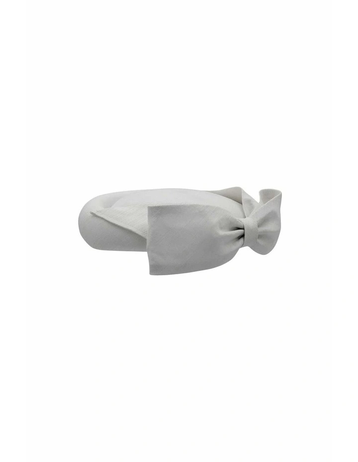 Samara Pillbox Hat in White image 6