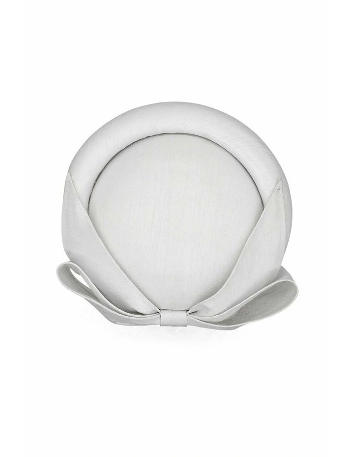 Samara Pillbox Hat in White image 7