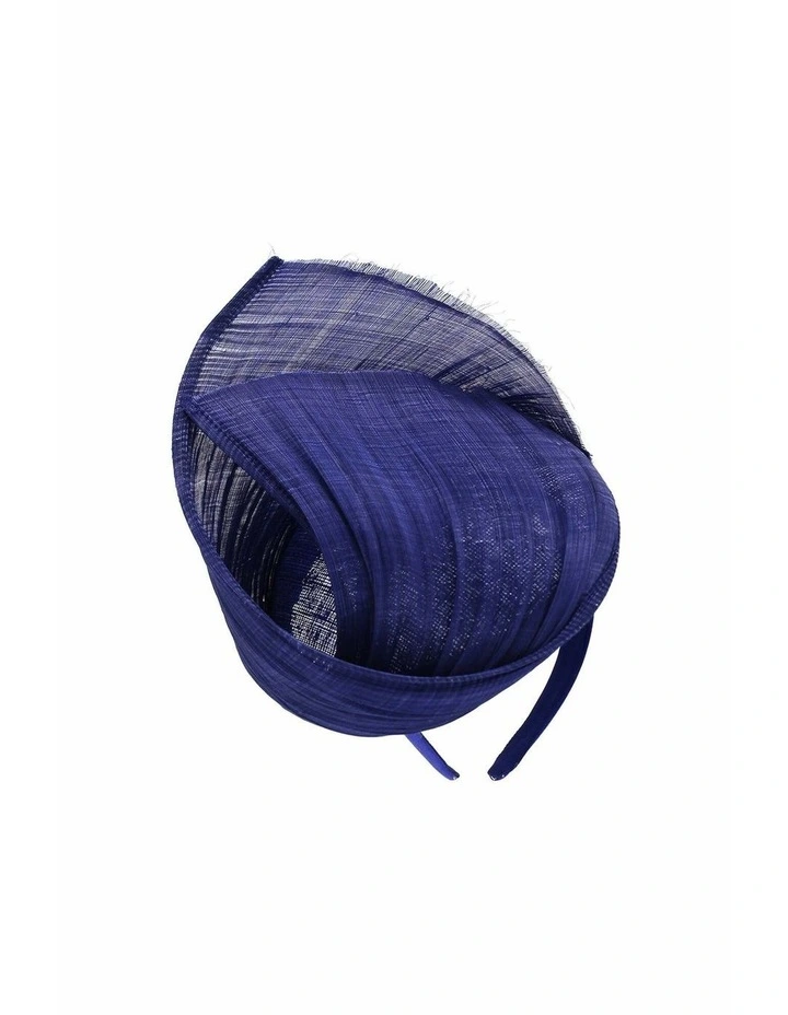 Vanya Fascinator in Cobalt Blue image 2