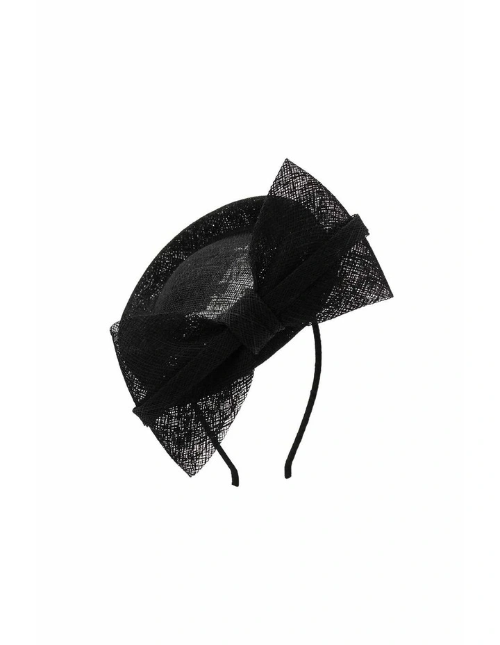 Juliet Fascinator in Black image 2