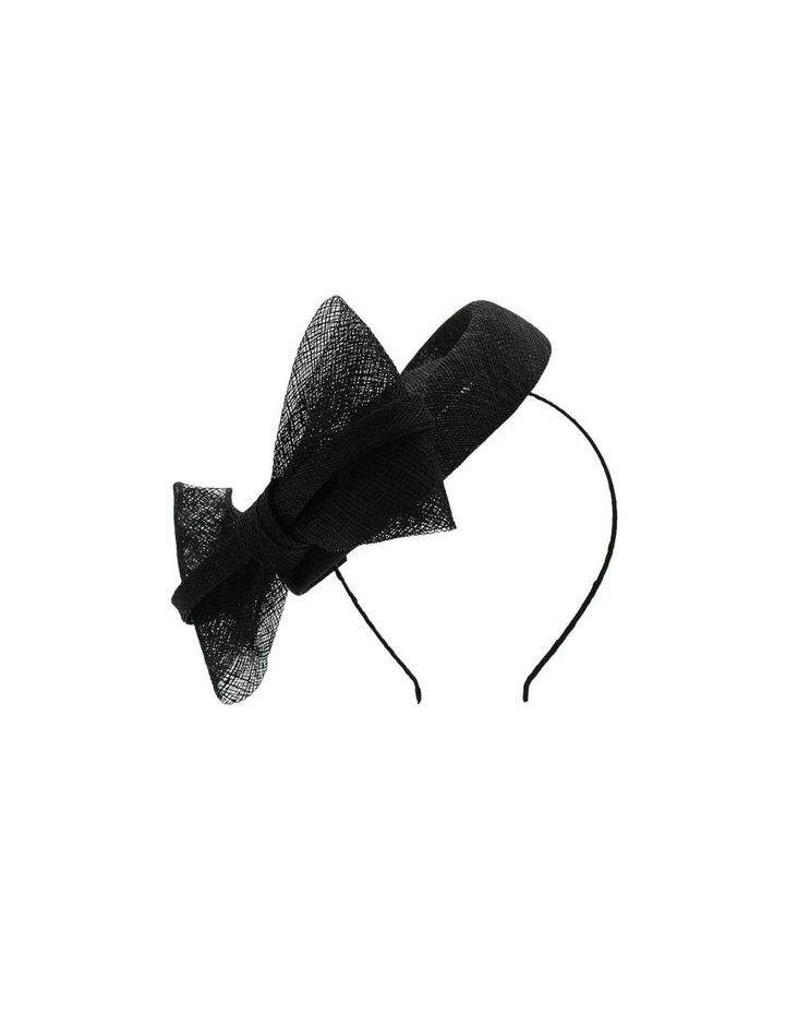 Juliet Fascinator in Black image 4