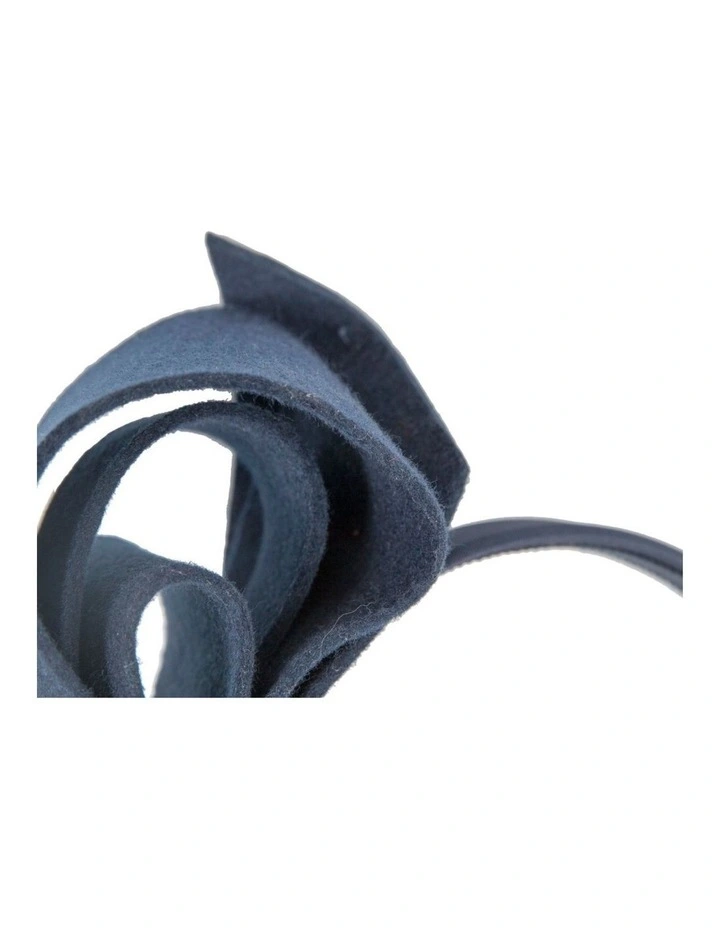Navy felt bow fascinator by Max Alexander J435N image 2