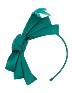 Teal green bow racing fascinator by Max Alexander J444TE