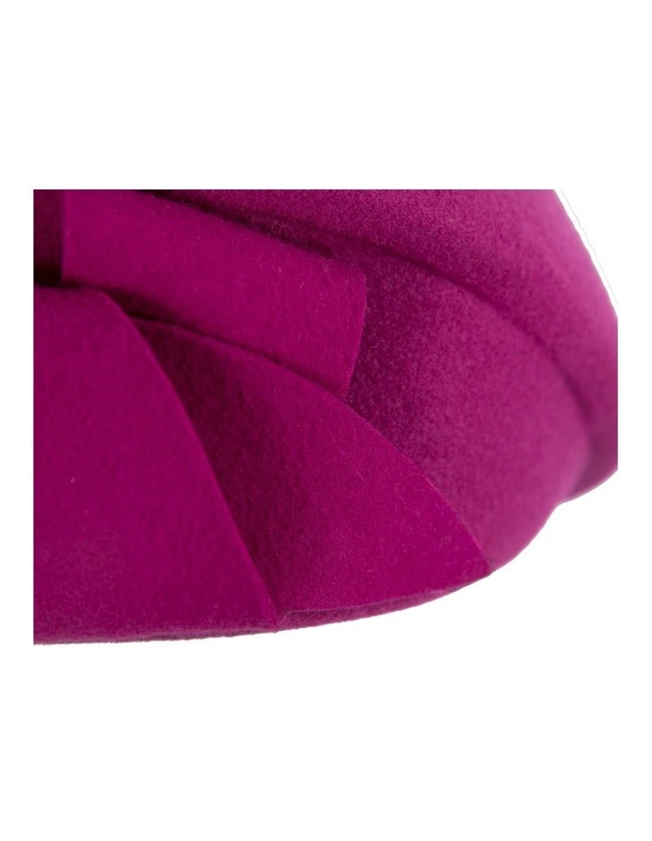 Fuchsia felt beret hat by Max Alexander J432F image 4