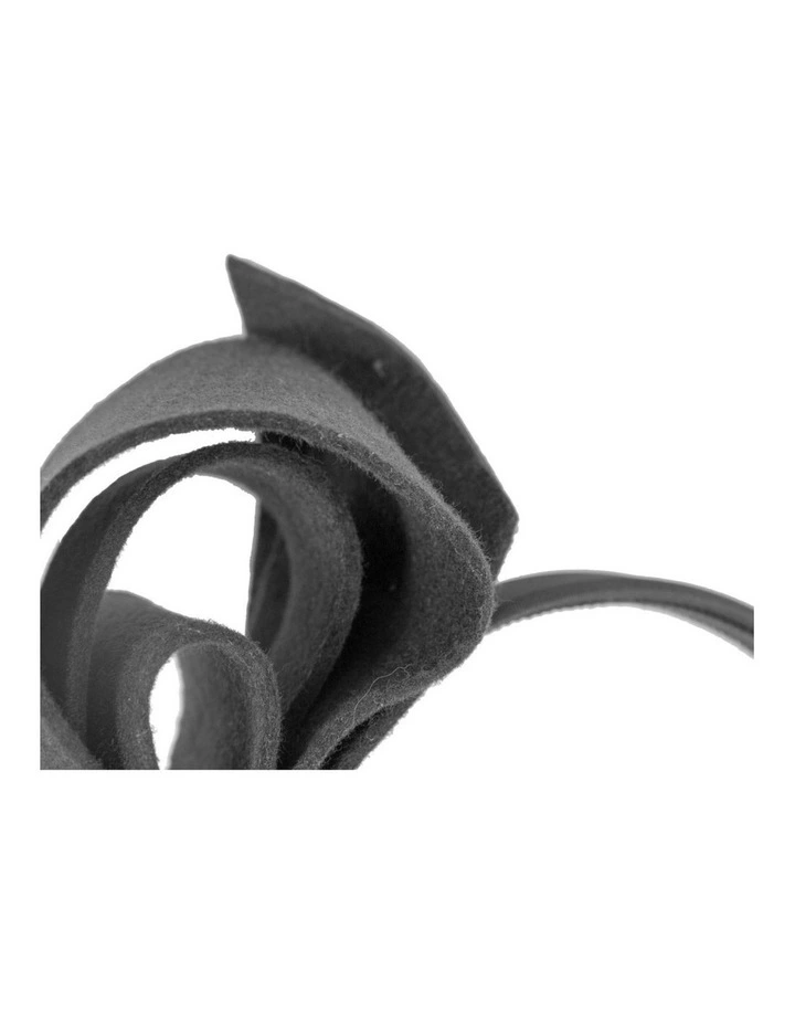 Black felt bow fascinator by Max Alexander J435B image 2